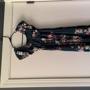 Maurices Floral Off Shoulder Maxi Dress